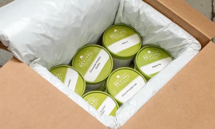 Cara pengiriman es krim, Sumber: shopify.com