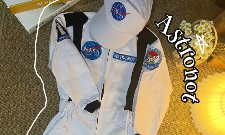 Menggunakan kostum astronot, Sumber: lemon8.com